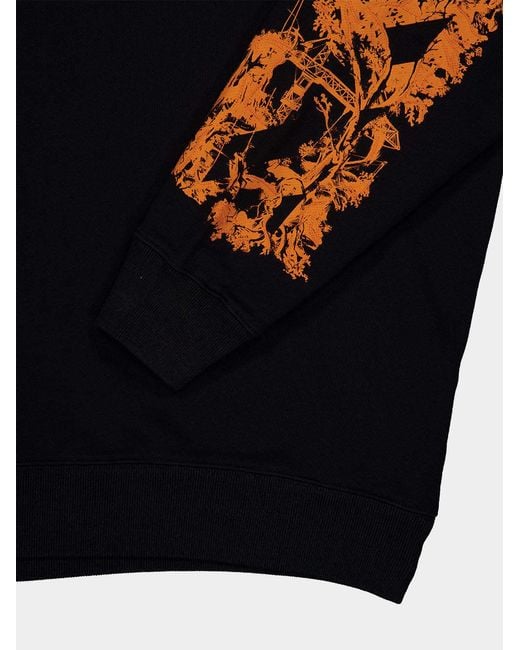 Off-White c/o Virgil Abloh Blue Long-Sleeve Sweatshirt for men