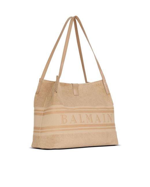 Balmain Natural Medium Release Tote Bag