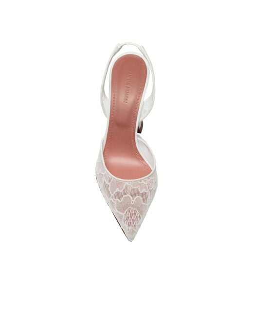 AMINA MUADDI White Holli Lace Sling 95 Lace