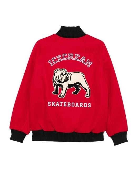 ICECREAM Red Long-Sleeved Casual Jacket for men