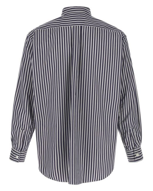 Comme des Garçons Blue Long-Sleeved Shirt for men
