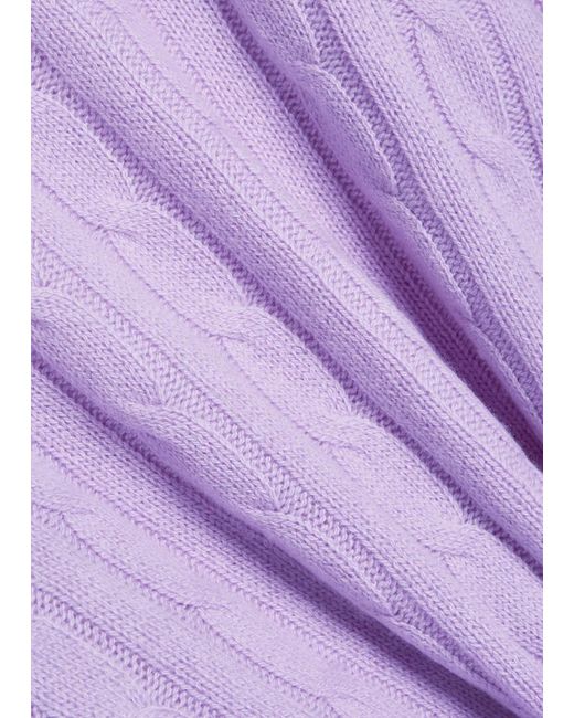 Polo Ralph Lauren Purple Cable-Knit Cashmere Jumper for men
