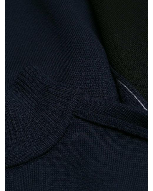 Chloé Blue Asymmetrical Wool Cloak