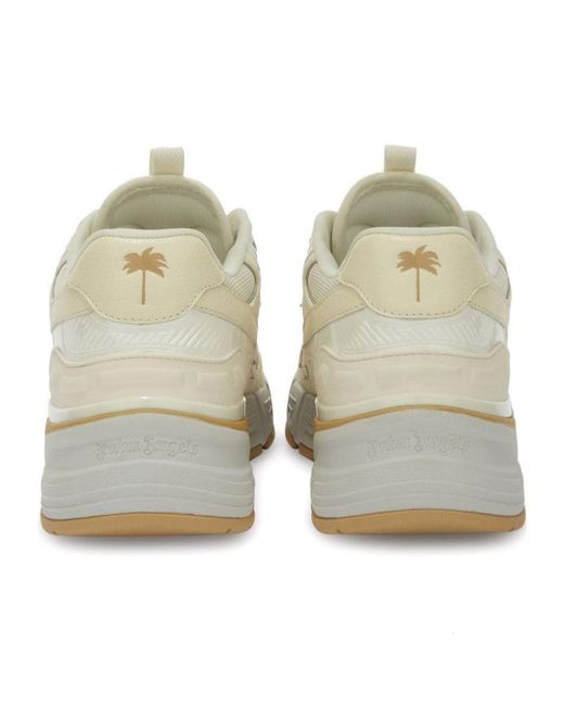 Palm Angels Natural Palm Tree Patch Chunky Sole Sneakers for men