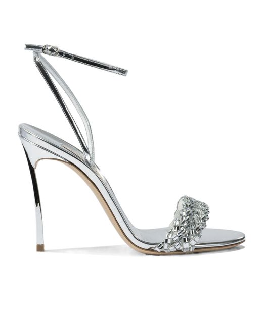Casadei White High Heel Sandals