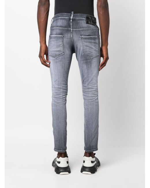 DSquared² Blue Belt-Loop Jeans for men