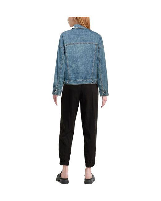 Rag & Bone Blue Two-Tone Denim Jacket
