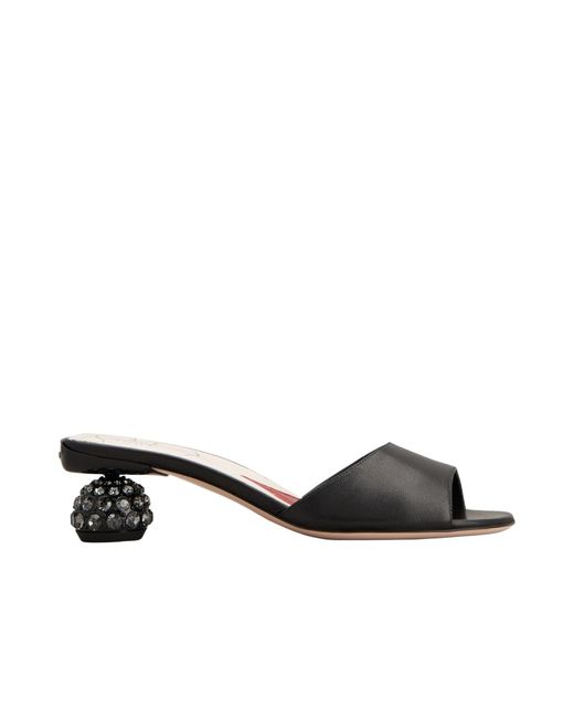 Roger Vivier Black Mules