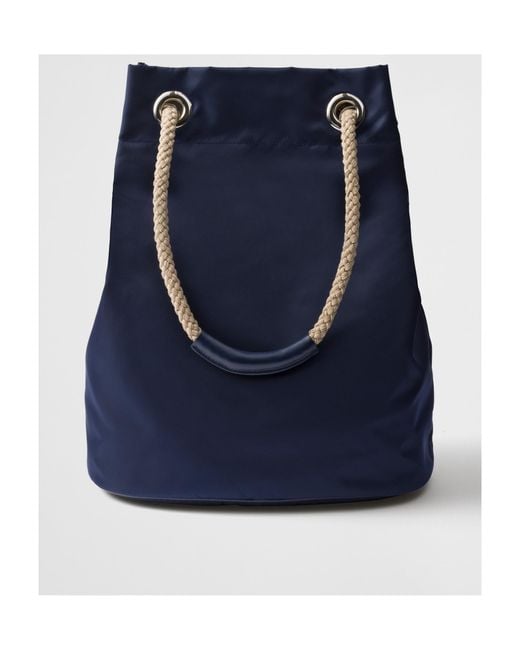 Prada Blue Mariner Medium Re-Nylon Tote Bag for men