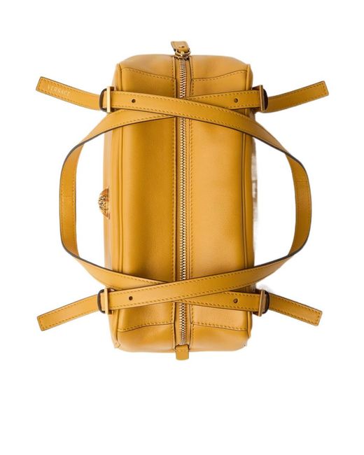 Versace Yellow Emblème Nappa Bowling Bag