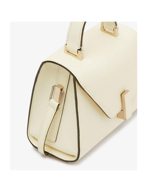 Valextra White Iside Crossbody Micro Bag