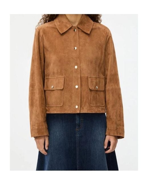 iBlues Brown Suede Jacket