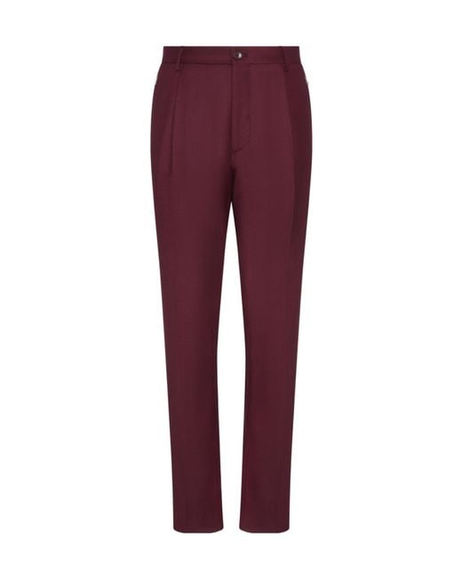 Etro Red Carrot Leg Trousers for men