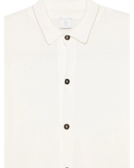 Eleventy White Buttoned Cardigan for men