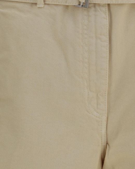 Magda Butrym Natural Straight-Leg Casual Trousers