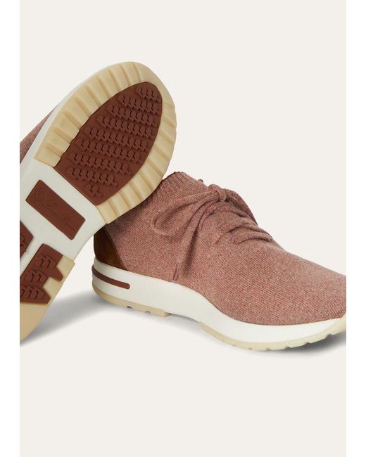 Loro Piana Brown 360 Lp Flexy Lace-Up Walk Sneakers for men