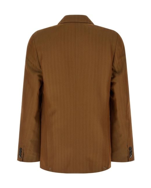 Dries Van Noten Brown Barry Double Breasted Blazer for men