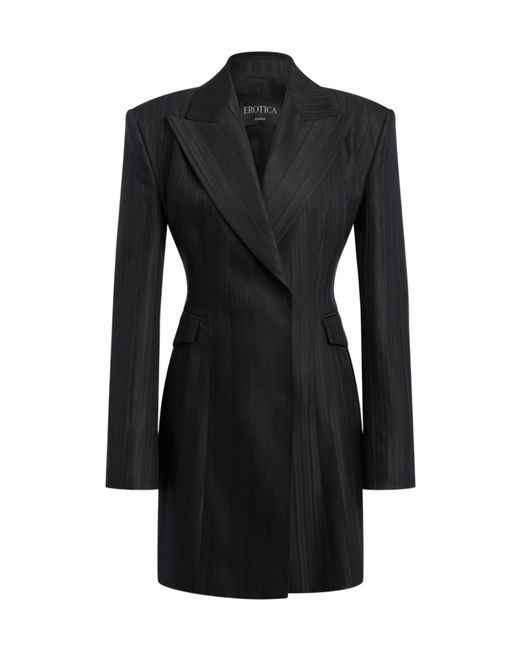 Dondup Black Long-Sleeved Dress