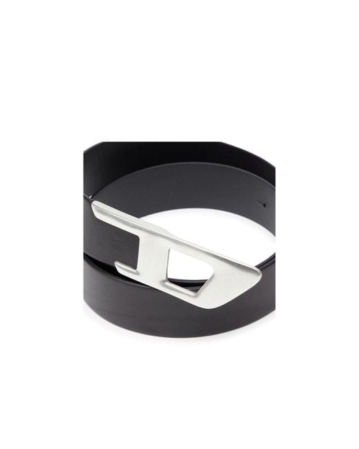 DIESEL White B-D 2.0 Buckled Belt for men