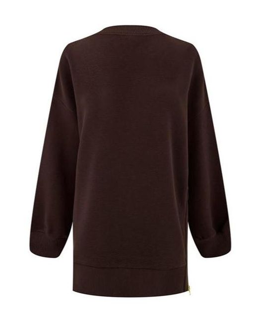 Varley Brown Mae Boyfriend Sweatshirt