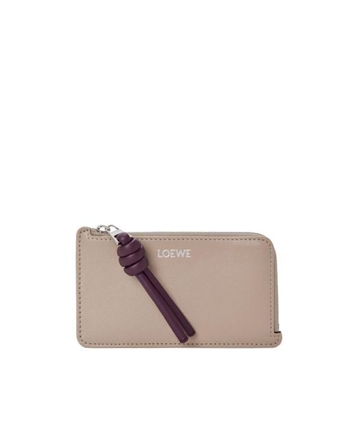 Loewe Gray Knot Coin Cardholder