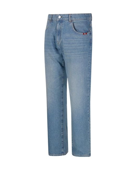 AMISH Blue James Loose-Fit Jeans for men