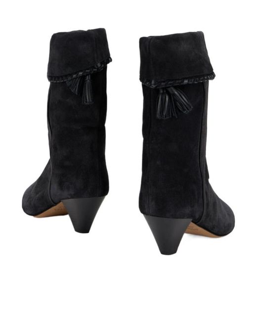 Isabel Marant Black High-Heeled Ankle Boots