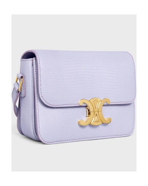 Céline Blue Teen Triomphe Bag