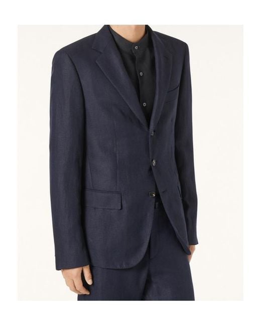 Loro Piana Blue Torino Blazer for men