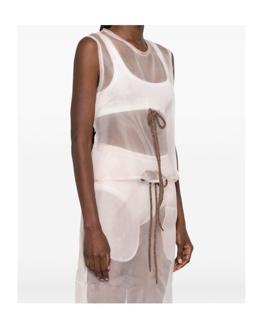 Simone Rocha White Sleeveless Top