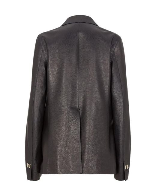 Fendi Black Leather Jacket