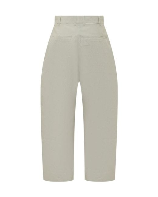 Studio Nicholson Gray Minos Curved-Leg Pants