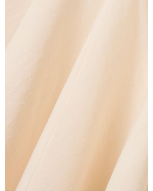 Khaite Natural Lenno Flared Hem Midi Skirt