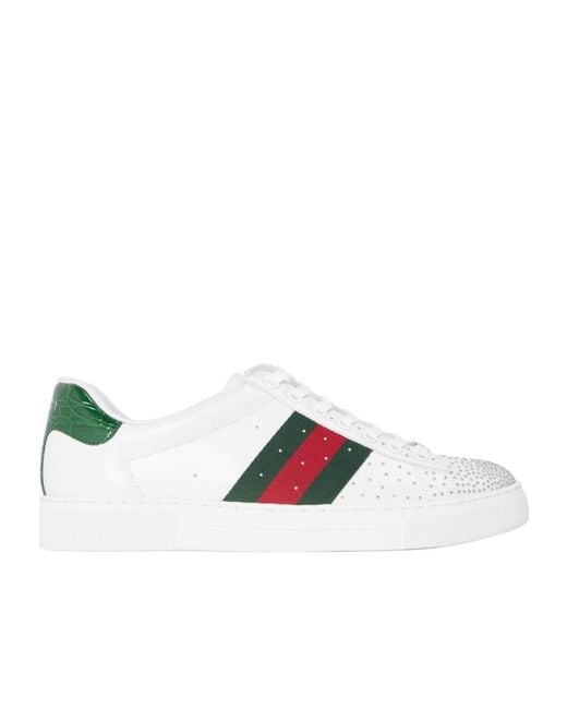 Gucci White New Ace Stud Sn62 for men