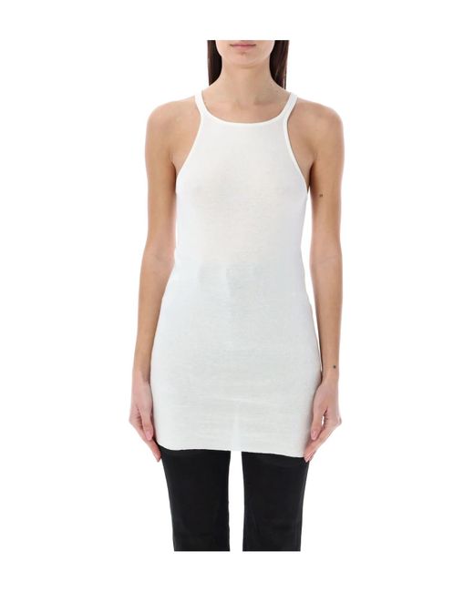 Rick Owens White Racer Top