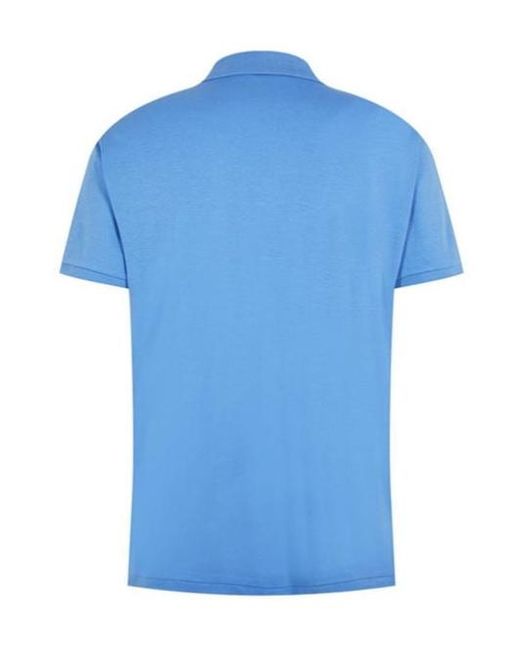 Polo Ralph Lauren Blue Short-Sleeved Polo Shirt for men
