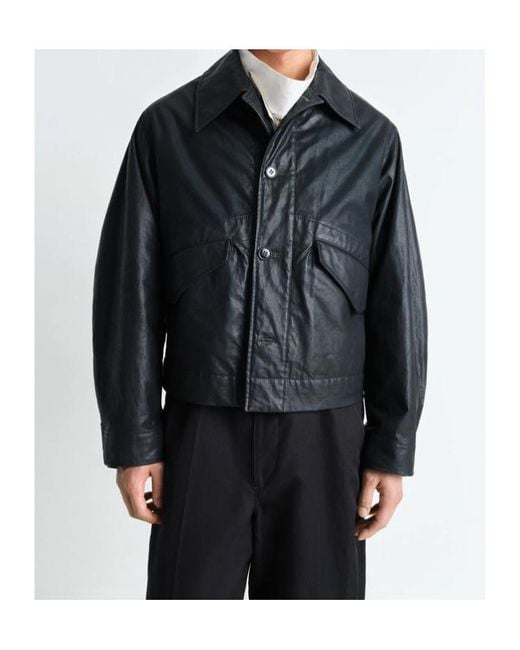 Lemaire Biker Blouson in Black for Men | Lyst