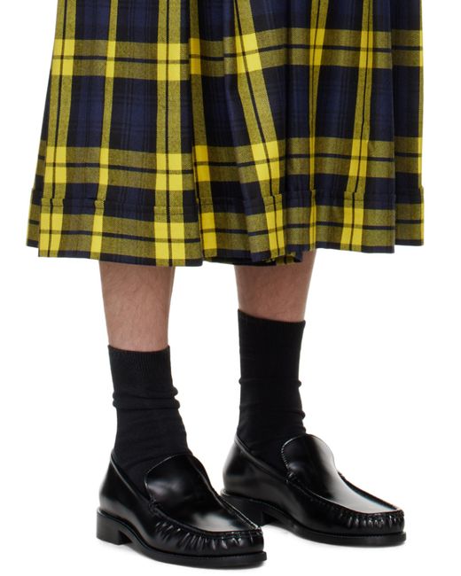 Vivienne Westwood Green Checked Pleated Midi Skirt