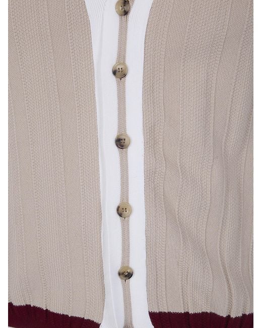 Dries Van Noten Multicolor V-Neck Buttoned Cardigan for men