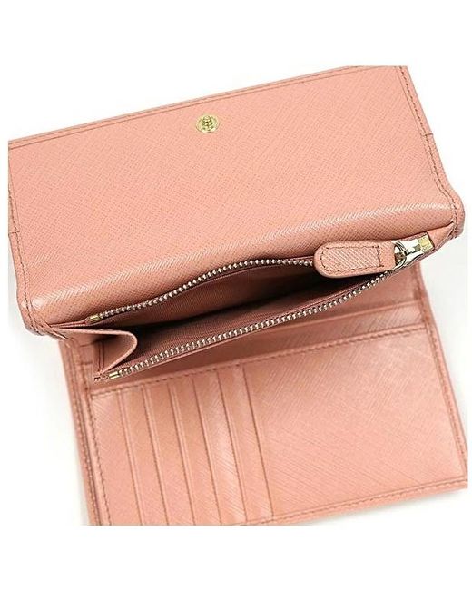 Ferragamo Pink Logo Details Wallet