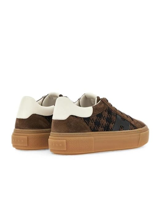 Hogan Brown Crosswind Sneakers