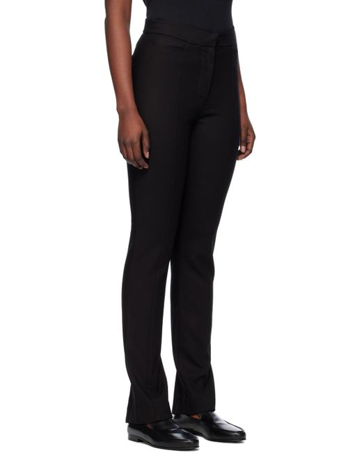 Totême Blue Totême High-Waisted Slim-Cut Trousers