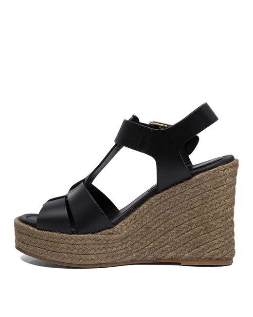 Paloma Barceló Black Paloma Barceló Alison Wedge Sandals