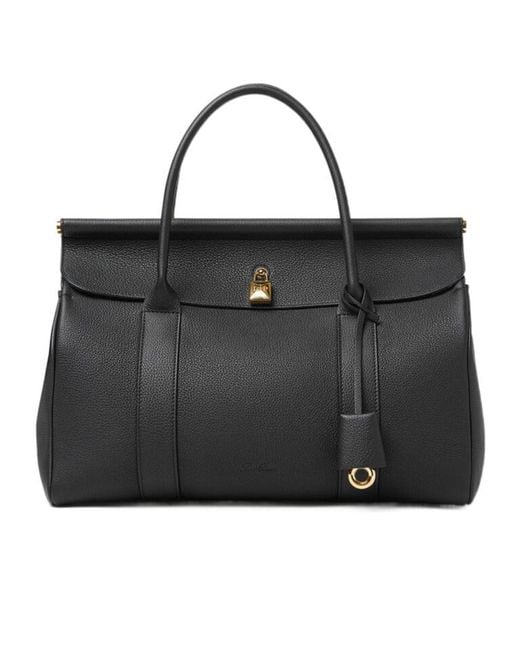 Loro Piana Black Loom Bag L32