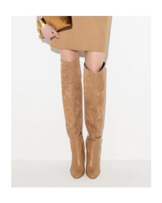 Elisabetta Franchi Brown Suede Boots