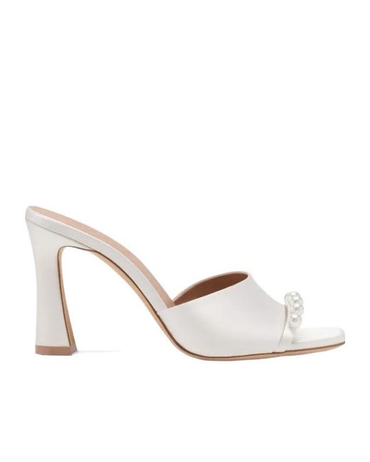 Malone Souliers White Roxanne Embellished Sandals