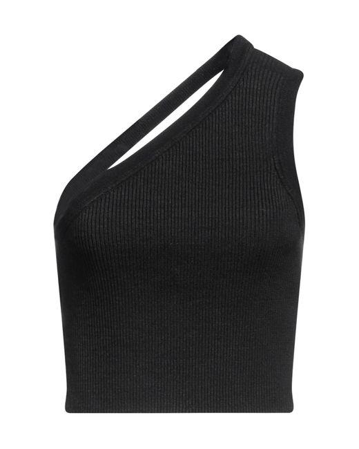 Jacquemus Black One-Shoulder Knit Top