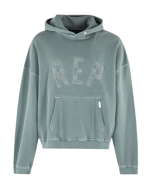 Represent Blue Rep Applique Hoodie for men