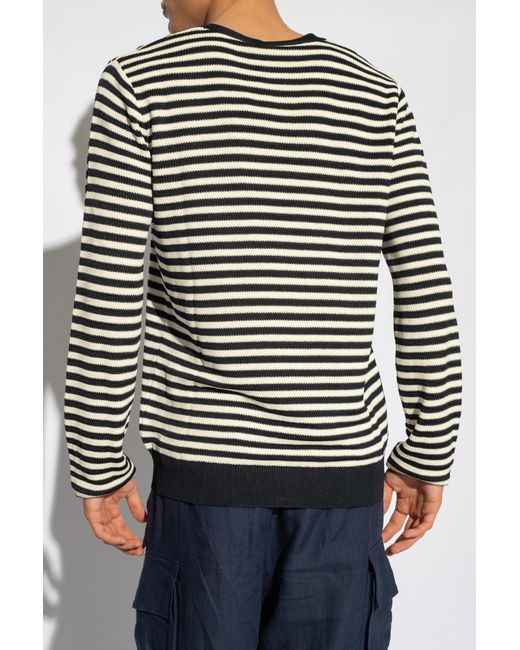 Dolce & Gabbana Multicolor Logo-Embroidered Striped Knitted Jumper for men