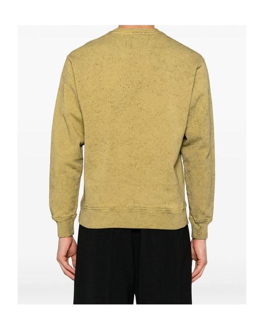 C P Company Natural Logo-Print Sweatshirt for men